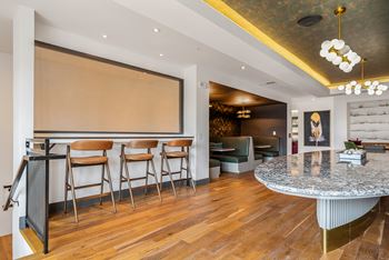 Co-working space with individual and group seating areas
